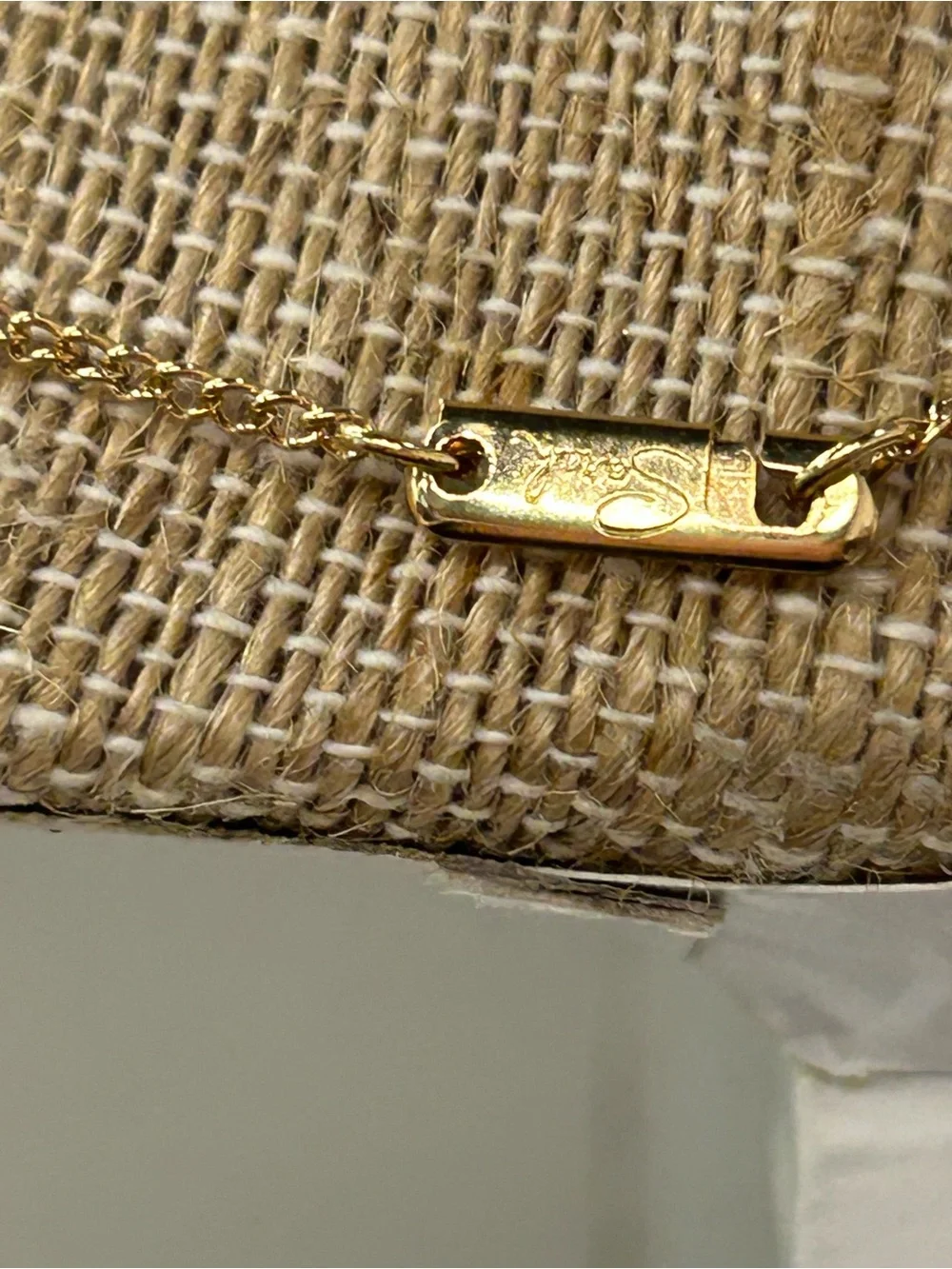 Beautiful vintage Sarah Cov gold tone crystal station layering necklace